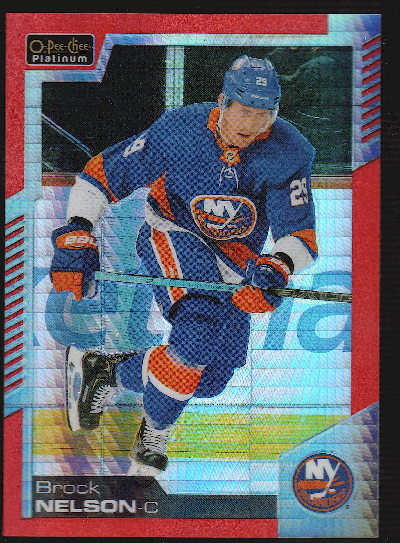 (image for) 2020-21 O-Pee-Chee Platinum Red Prism #104 Brock Nelson 147/199